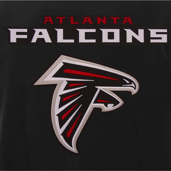 Atlanta Falcons Reversible Fleece Jacket with Faux Leather Sleeve - Picture 2 of 6